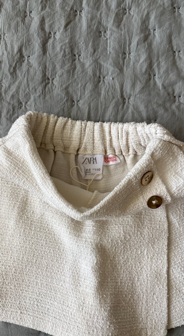 Bohem Tarzı Beyaz Düğmeli Havlu - Görsel 3