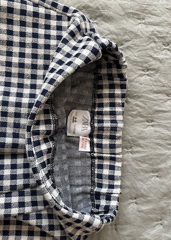 Lacivert Kareli Pilili Midi şort Etek - Görsel 4