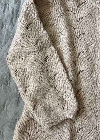 Bej Örgü çoçuk Hırka Uzun Kollu - Görsel 3