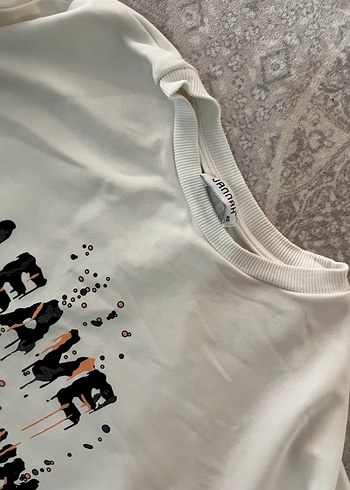 Zara Baskılı ve Kemerli Rahat Eşofman Takımı
