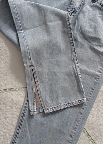 Kadın Bej Denim Midi Jean Pantolon