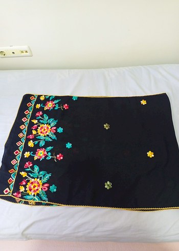 Armine İşlemeli Çok Renkli Bohem Kadın Şal