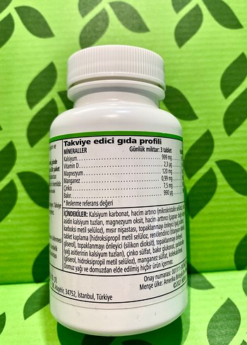 Herbalife Xtra-Cal Kalsiyum Takviyesi 90 Tablet - Görsel 2