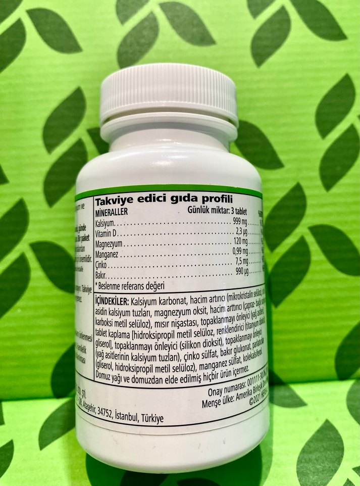 Herbalife Xtra-Cal Kalsiyum Takviyesi 90 Tablet - Görsel 2