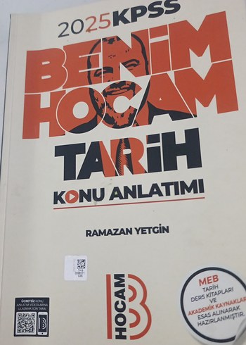 2025 KPSS Benim Hocam Tarih Konu Anlatımı