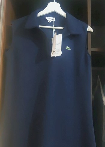 m Beden Lacoste Erkek Lacivert Uzun Kollu Polo Tişört