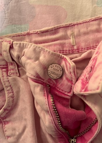 Pembe Desenli Midi Şortu - Görsel 3