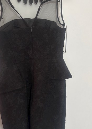 Siyah V Yaka Kolsuz Uzun Gotik Elbise - Görsel 2