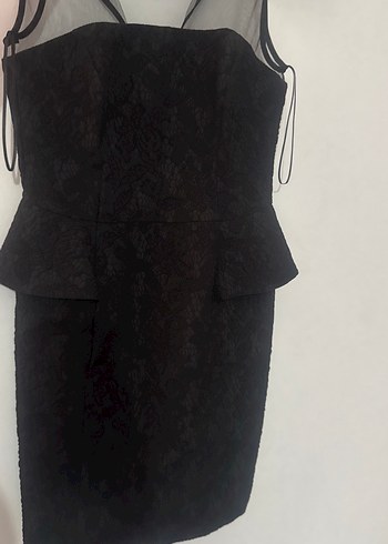 Siyah V Yaka Kolsuz Uzun Gotik Elbise - Görsel 3