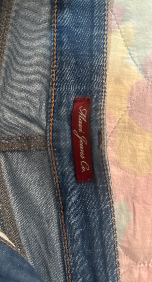 Kadın Mavi Kot Mini Şort Kemerli - Görsel 3