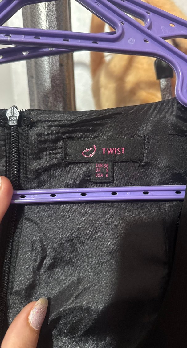 Siyah Uzun Drapeli Abiye Elbise - Görsel 3