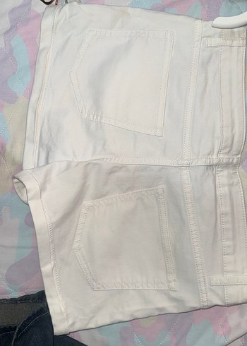 Bej Mini Pamuklu Kadın şort - Görsel 2