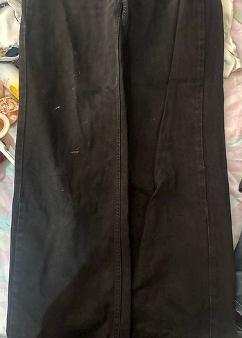 Düğmeli Rahat Kesim Kadın Kot Pantolon - Görsel 2