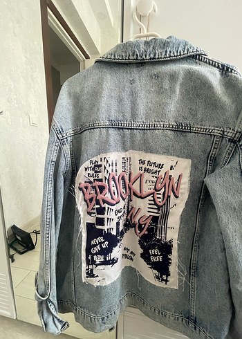 m Beden çeşitli Renk arkası baskılı ceket