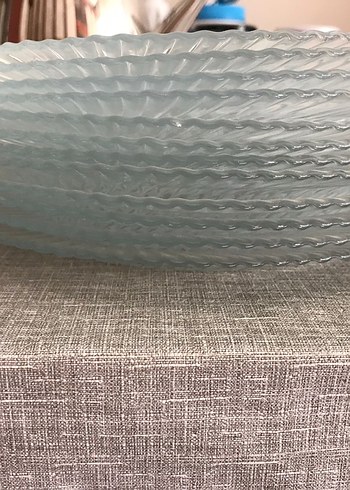 Diğer 12li Modern Desenli Cam Pasta Tabağı