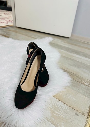 37 Beden Bordo Desenli Kadın Stiletto 37 Numara