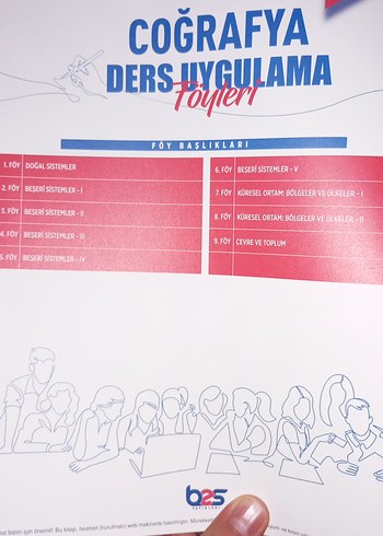 DUF 11. Sınıf Coğrafya Ders Uygulama Föyleri - Görsel 3