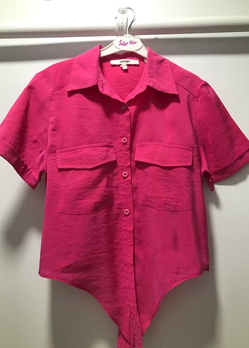 Koton Koton kısa kollu pembe gömlek