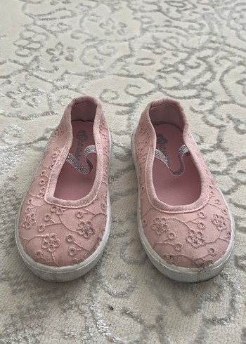 Dantel Detaylı Pembe Kız Babet