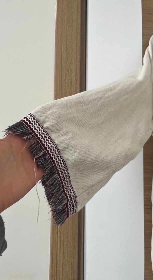 Bohem Tarzı Bej hırka - Görsel 2