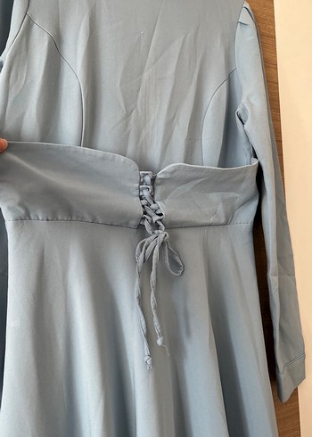 Türkuaz elbise - Görsel 2