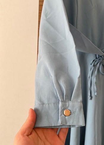 Türkuaz elbise - Görsel 4