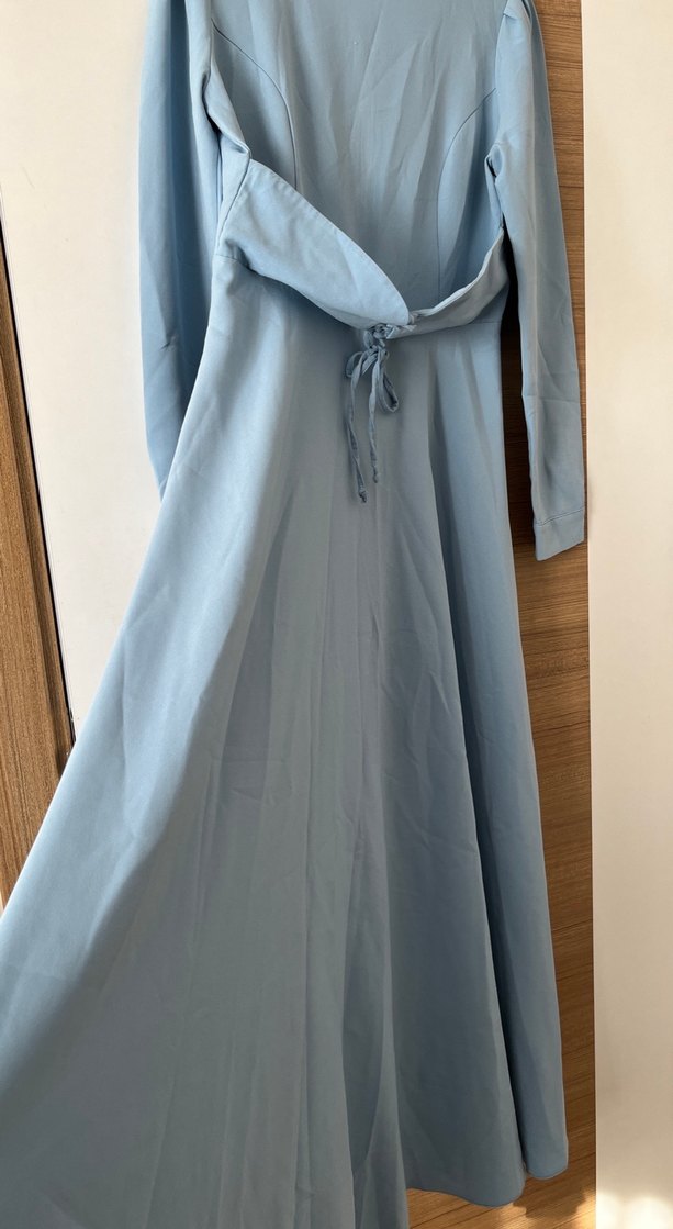 Türkuaz elbise - Görsel 5