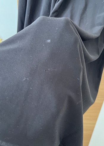 Siyah Kadın Uzun Keten Elbise - Görsel 5