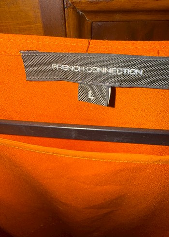 Turuncu Kadın SUzun Kollu, Kayık Yaka - Görsel 4