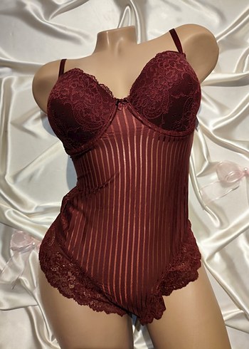 Diğer Bordo Bodysuit
