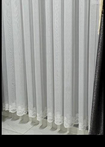 İşlemeli Beyaz Tül Perde metre fiyatı 190 tl - Görsel 2