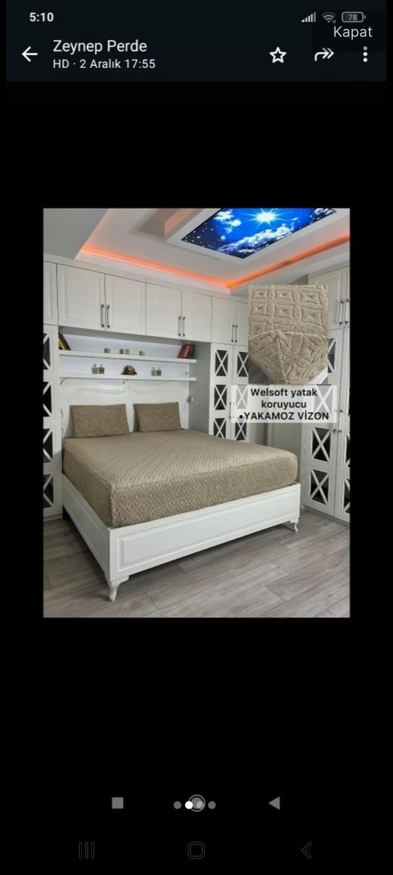 Welsoft Baklava Vizon Yatak Koruyucu - Görsel 2