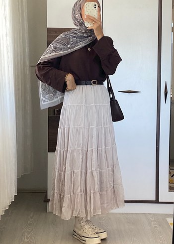 Krem rengi etek - Görsel 3