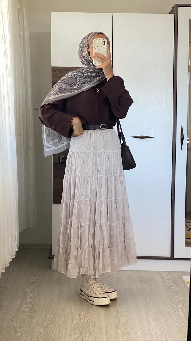 Krem rengi etek - Görsel 3