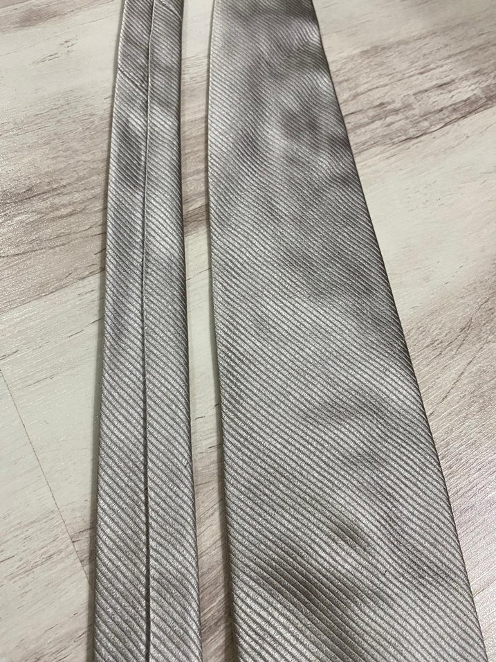 Gri Erkek Kravat - Görsel 3