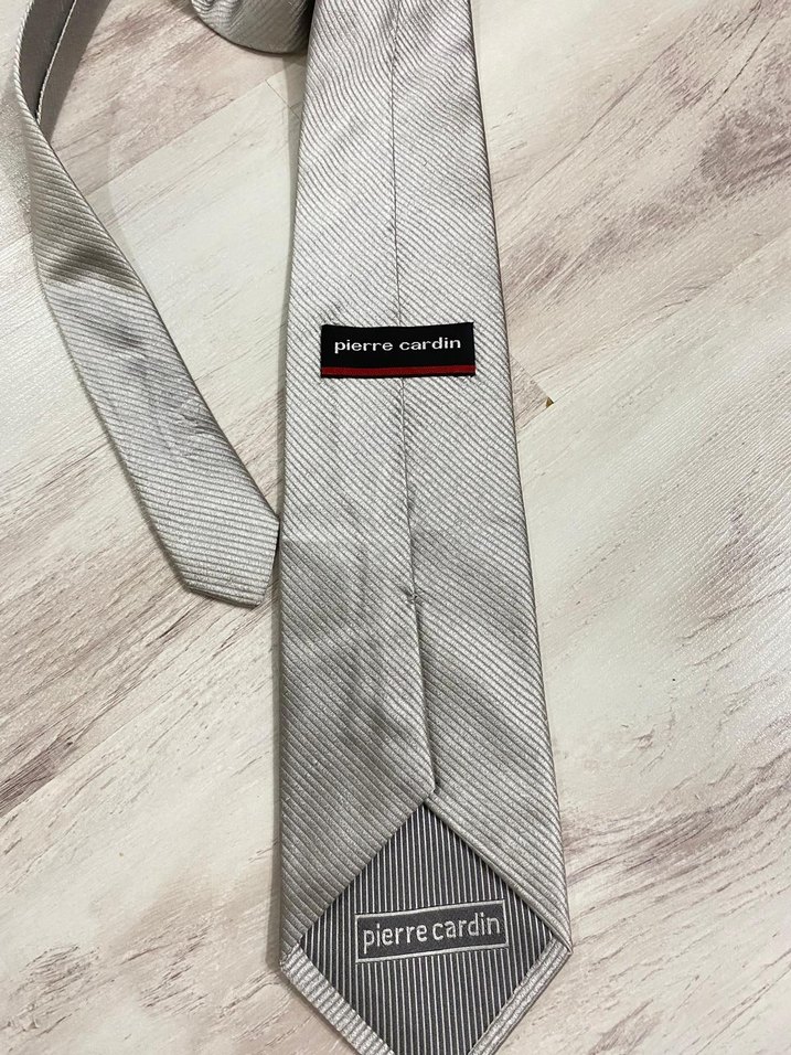 Gri Erkek Kravat - Görsel 5