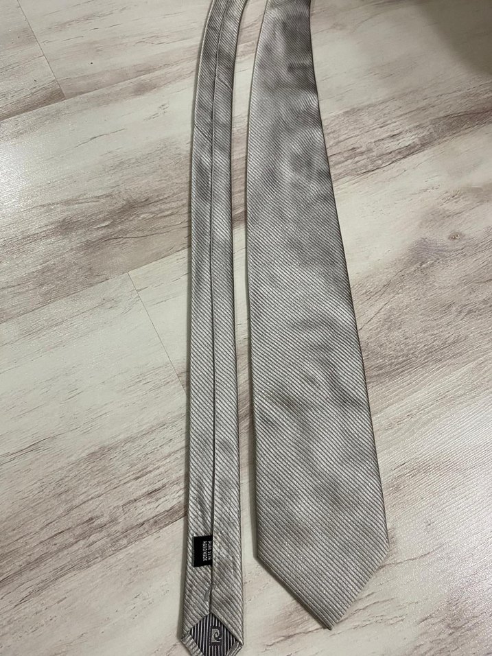 Gri Erkek Kravat - Görsel 4