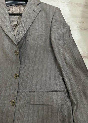 Gri Çizgili Takım Elbise(ceket-pantolon) - Görsel 4