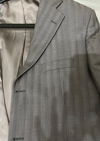 Gri Çizgili Takım Elbise(ceket-pantolon) - Görsel 8