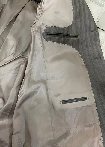 Gri Çizgili Takım Elbise(ceket-pantolon) - Görsel 9