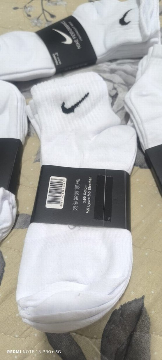 Nike Beyaz Erkek Midi 12'li Çorap - Görsel 2