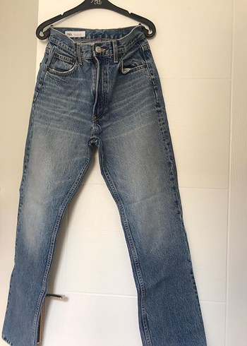 Zara Zara Yüksek Bel Düz Kesim Jean