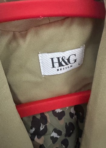 l Beden haki Renk Yeşil HG Desing Ceket