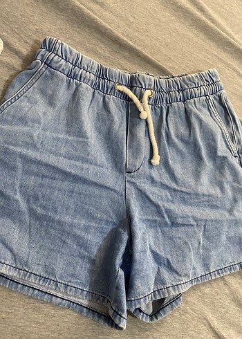 26 Beden Kadın Mavi Mini Denim Şort