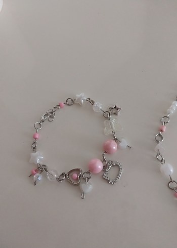 Beden Hello Kitty Takım-Kolye+Bileklik Takım