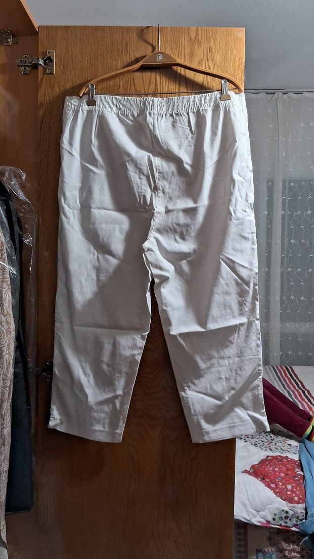Beyaz büyük beden Pantolon - Görsel 2