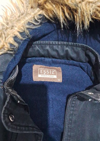 Kürklü Siyah Kadın Mont - Görsel 2