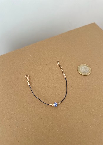 Diğer Mavi Boncuklu Minimalist Kadın Bileklik