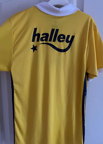s Beden sarı Renk Fenerbahçe 2007-2008 Kısa Kollu ve Yakası Düğmeli Forma