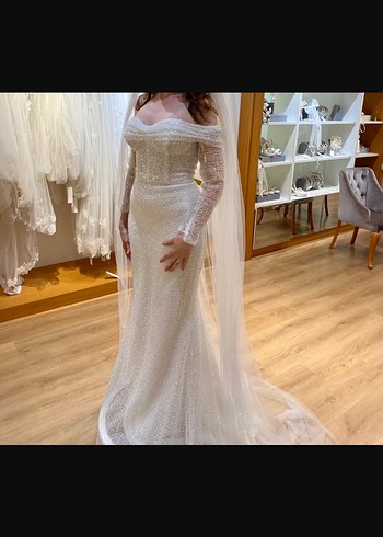 Oleg cassini gelinlik/nişanlık/söz elbisesi - Görsel 3